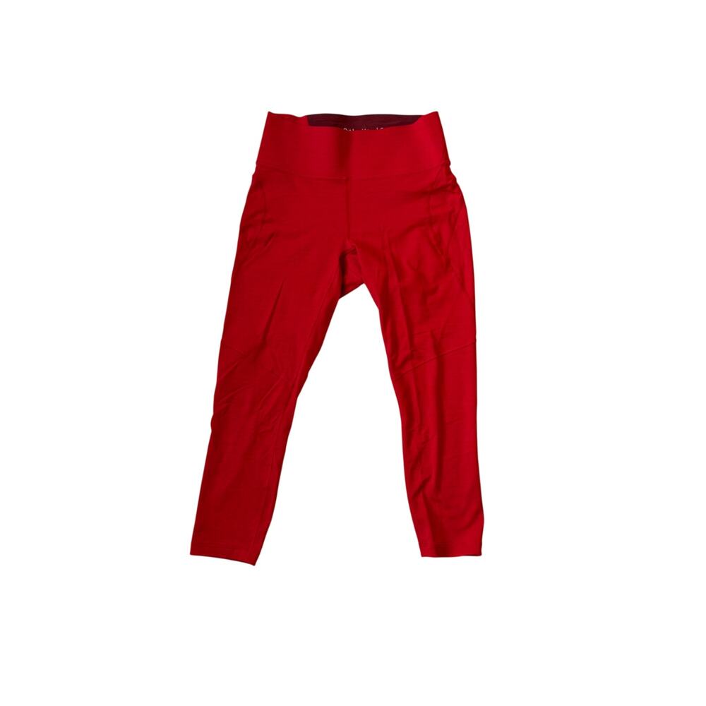 Outdoor Voices TechSweat 7/8 High Rise Crop Legging Red Small Gorpcore Sportif - Picture 15 of 15